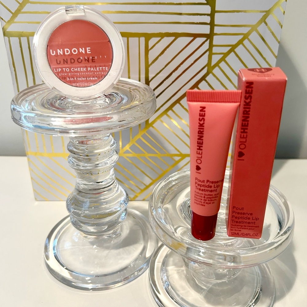 ✨Rosy Lip & Cheek Set | Ole Henriksen + Undone Beauty✨NIB